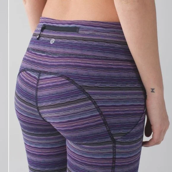 Lululemon Speed Tight IV Leggings Space Dye Twist Ultra Violet - Picture 3 of 16